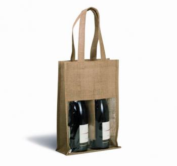 Jutová taška na vína - zvětšit obrázek